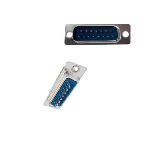 15 Pin Dsub Konnektör Lehim Tip Erkek resmi