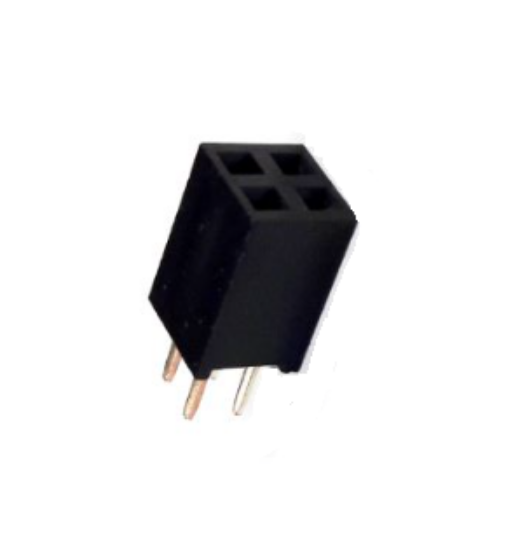 2X2 180' DİŞİ PİN HEADER 2.54MM  resmi